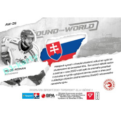 2025/26 Sportzoo ELH 1. serie #AW-26 Miloš Roman Around the World