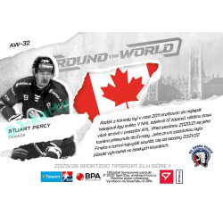 2025/26 Sportzoo ELH 1. serie #AW-32 Stuart Percy Around the World