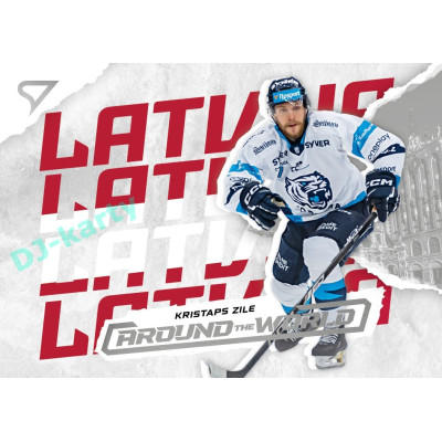 2025/26 Sportzoo ELH 1. serie #AW-35 Kristaps Zile Around the World