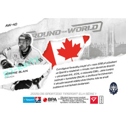 2025/26 Sportzoo ELH 1. serie #AW-40 Jérémie Blain Around the World