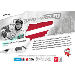 2025/26 Sportzoo ELH 1. serie #AW-44 Renars Krastenbergs Around the World