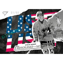 2025/26 Sportzoo ELH 1. serie #AW-22 Steve Moses Around the World Moonstone Silver xx/60
