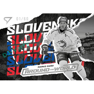 2025/26 Sportzoo ELH 1. serie #AW-24 Marko Daňo Around the World Moonstone Silver xx/60