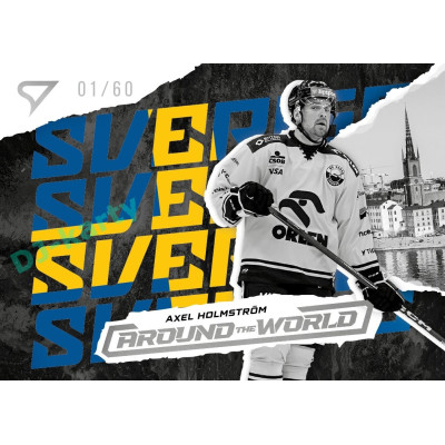 2025/26 Sportzoo ELH 1. serie #AW-29 Axel Holmström Around the World Moonstone Silver xx/60
