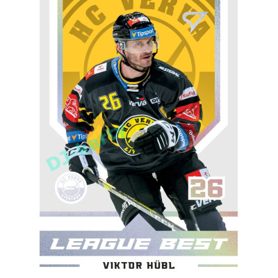 2025/26 Sportzoo ELH 1. serie #LB-31 Viktor Hübl League Best Cerulean Blue xx/99