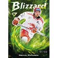 2025/26 Sportzoo ELH 1. serie #BL-25 Michal Kovařčík Blizzard Forest Green xx/99