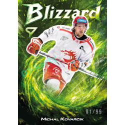 2025/26 Sportzoo ELH 1. serie #BL-25 Michal Kovařčík Blizzard Forest Green xx/99