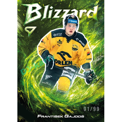 2025/26 Sportzoo ELH 1. serie #BL-27 František Gajdoš Blizzard Forest Green xx/99