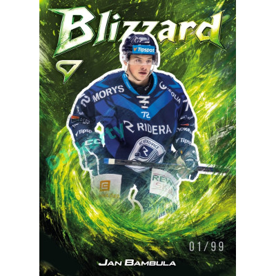 2025/26 Sportzoo ELH 1. serie #BL-38 Jan Bambula Blizzard Forest Green xx/99