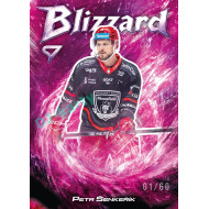 2025/26 Sportzoo ELH 1. serie #BL-12 Petr Šenkeřík Blizzard Coral Pink xx/60
