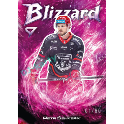 2025/26 Sportzoo ELH 1. serie #BL-12 Petr Šenkeřík Blizzard Coral Pink xx/60