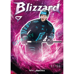 2025/26 Sportzoo ELH 1. serie #BL-16 Vít Jiskra Blizzard Coral Pink xx/60