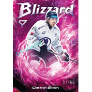 2025/26 Sportzoo ELH 1. serie #BL-33 Dominik Simon Blizzard Coral Pink xx/60