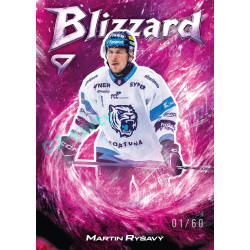 2025/26 Sportzoo ELH 1. serie #BL-36 Martin Ryšavý Blizzard Coral Pink xx/60
