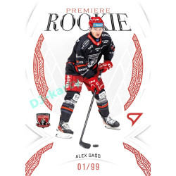 2025/26 Sportzoo ELH 1. serie #RP-02 Alex Gašo Rookie Premiere Garnet Red xx/99