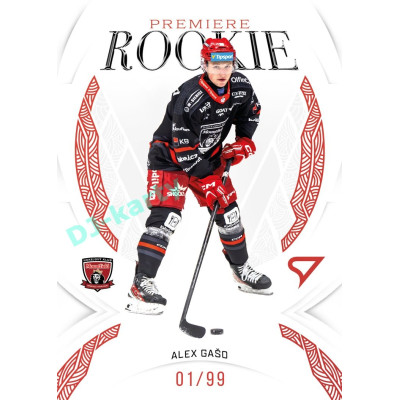 2025/26 Sportzoo ELH 1. serie #RP-02 Alex Gašo Rookie Premiere Garnet Red xx/99
