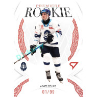 2025/26 Sportzoo ELH 1. serie #RP-08 Adam Bareš Rookie Premiere Garnet Red xx/99