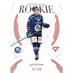 2025/26 Sportzoo ELH 1. serie #RP-07 Vojtěch Port Rookie Premiere Garnet Red xx/99