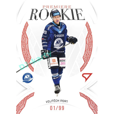 2025/26 Sportzoo ELH 1. serie #RP-07 Vojtěch Port Rookie Premiere Garnet Red xx/99