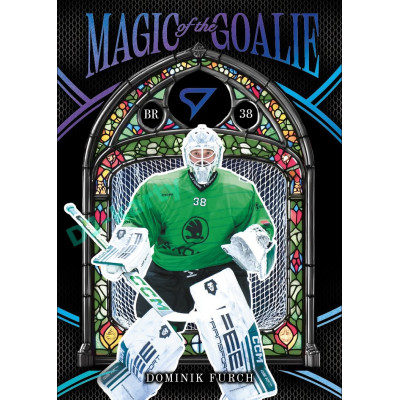 2025/26 Sportzoo ELH 1. serie #MG-09 Dominik Furch Magic of the Goalie Sky Blue xx/50