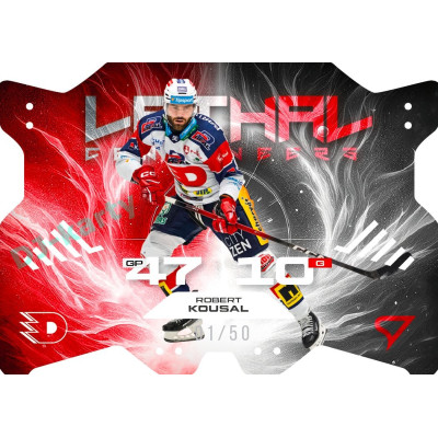 2025/26 Sportzoo ELH 1. serie #LC-04 Robert Kousal Lethal Cannoneers Misty Silver xx/50
