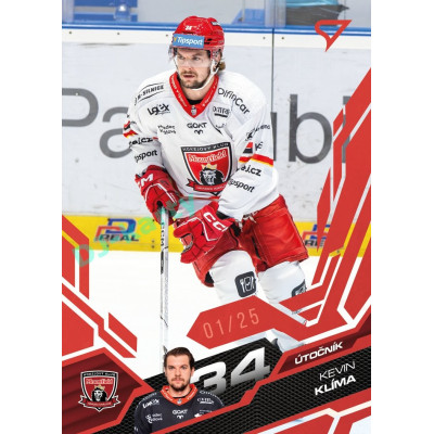 2025/26 Sportzoo ELH 1. serie #064 Kevin Klíma Ruby Red xx/25