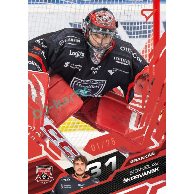 2025/26 Sportzoo ELH 1. serie #056 Stanislav Škorvánek Ruby Red xx/25