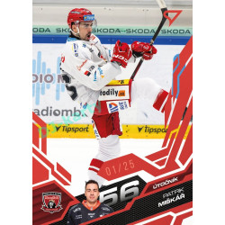 2025/26 Sportzoo ELH 1. serie #066 Patrik Miškář Ruby Red xx/25