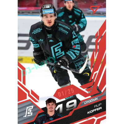 2025/26 Sportzoo ELH 1. serie #086 Filip Koffer Ruby Red xx/25