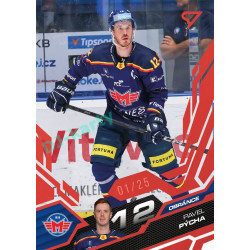 2025/26 Sportzoo ELH 1. serie #096 Pavel Pýcha Ruby Red xx/25