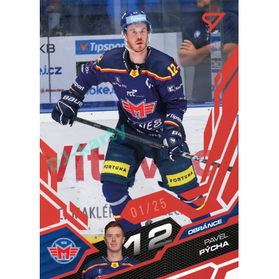 2025/26 Sportzoo ELH 1. serie #096 Pavel Pýcha Ruby Red xx/25