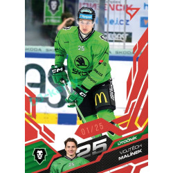 2025/26 Sportzoo ELH 1. serie #120 Vojtěch Malínek Ruby Red xx/25