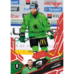 2025/26 Sportzoo ELH 1. serie #111 Adam Jánošík Ruby Red xx/25