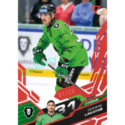2025/26 Sportzoo ELH 1. serie #119 Dominik Lakatoš Ruby Red xx/25