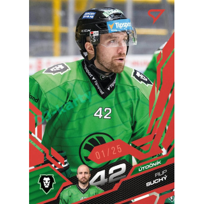 2025/26 Sportzoo ELH 1. serie #125 Filip Suchý Ruby Red xx/25