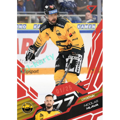 2025/26 Sportzoo ELH 1. serie #154 Nicolas Hlava Ruby Red xx/25