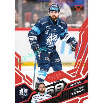 2025/26 Sportzoo ELH 1. serie #198 Marek Zachar Ruby Red xx/25