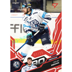 2025/26 Sportzoo ELH 1. serie #186 Denis Zeman Ruby Red xx/25