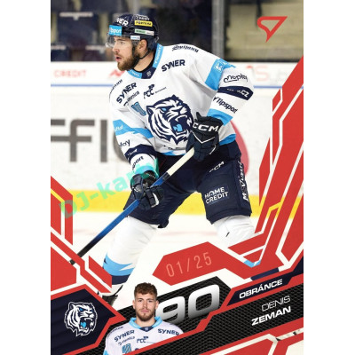 2025/26 Sportzoo ELH 1. serie #186 Denis Zeman Ruby Red xx/25