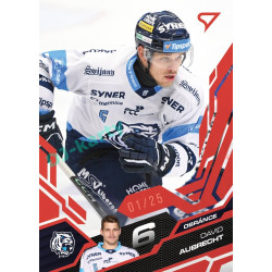 2025/26 Sportzoo ELH 1. serie #183 David Aubrecht Ruby Red xx/25