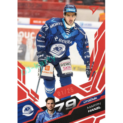 2025/26 Sportzoo ELH 1. serie #208 Martin Hanzl Ruby Red xx/25