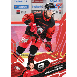 2025/26 Sportzoo ELH 1. serie #246 Renars Krastenbergs Ruby Red xx/25