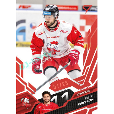 2025/26 Sportzoo ELH 1. serie #245 Petr Fridrich Ruby Red xx/25