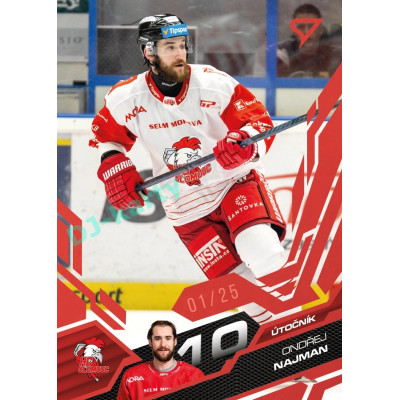 2025/26 Sportzoo ELH 1. serie #250 Ondřej Najman Ruby Red xx/25