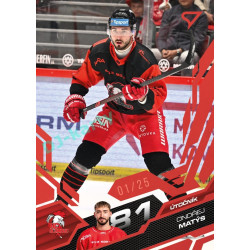 2025/26 Sportzoo ELH 1. serie #248 Ondřej Matýs Ruby Red xx/25