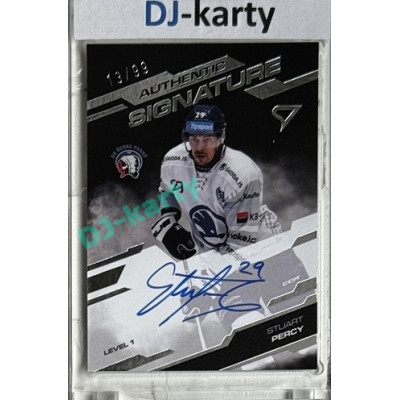 2025/26 Sportzoo ELH 1. serie #SL1-SP Stuart Percy Authentic Signature Level 1 13/99