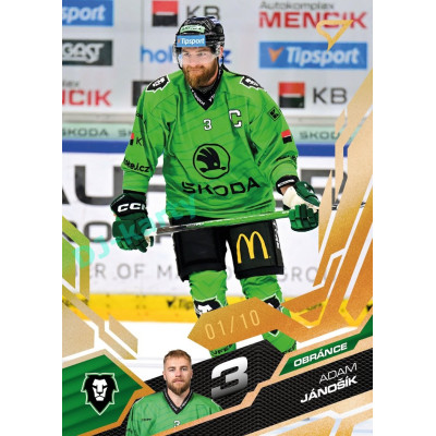 2025/26 Sportzoo ELH 1. serie #111 Adam Jánošík Amber Gold xx/10