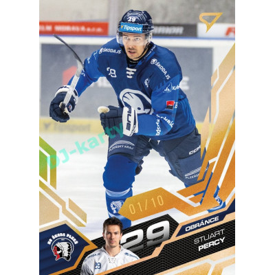 2025/26 Sportzoo ELH 1. serie #168 Stuart Percy Amber Gold xx/10