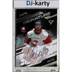 2025/26 Sportzoo ELH 1. serie #SL1-JD Jakub Doktor Authentic Signature Level 1 59/99
