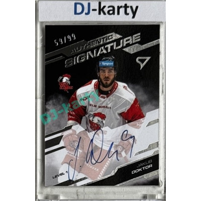 2025/26 Sportzoo ELH 1. serie #SL1-JD Jakub Doktor Authentic Signature Level 1 59/99